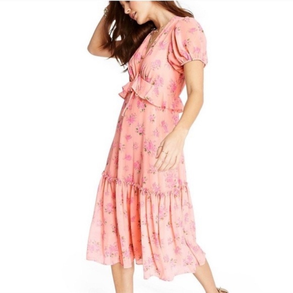 Pink LoveShackFancy x Target Midi Dress